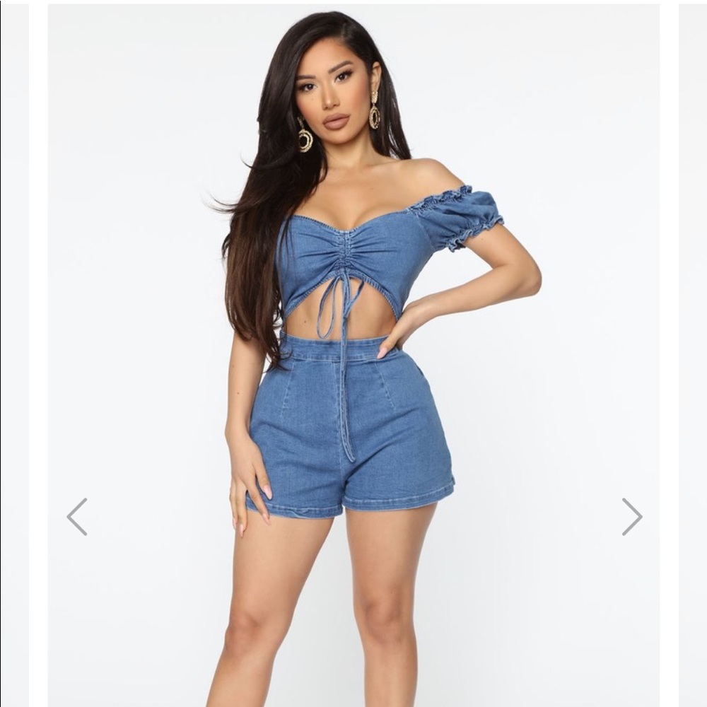 Isabella Denim romper